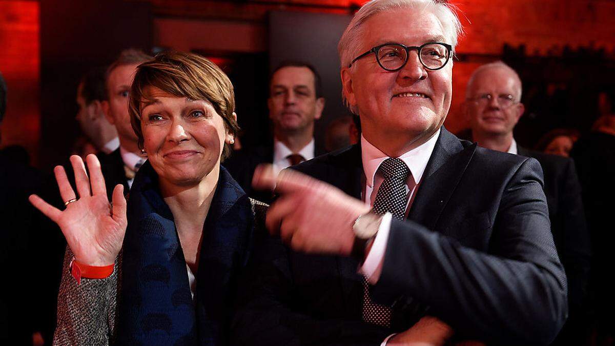 Vor der Wahl des neuen Bundespräsidenten: Frank-Walter Steinmeier und seine Frau Elke Büdenbender