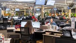 Im Newsroom der Kleinen Zeitung in Graz