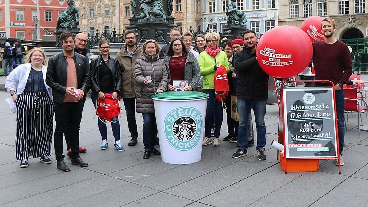 SP-Aktion am Hauptplatz