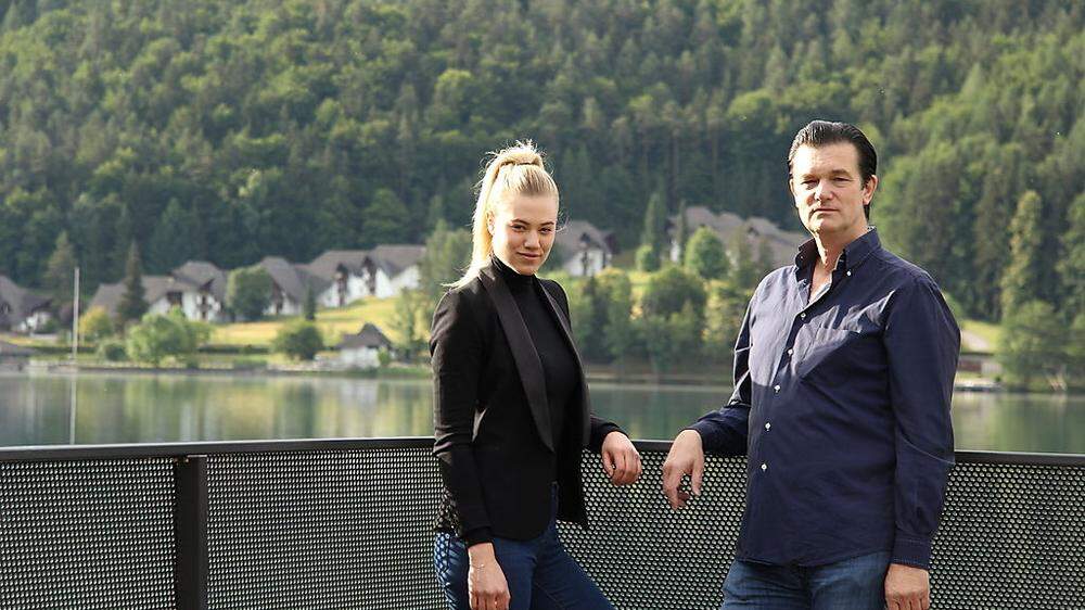 Gemeinsam mit Vater Heinz Marolt führt Larissa Marolt das „Seehotel Klopein“ 