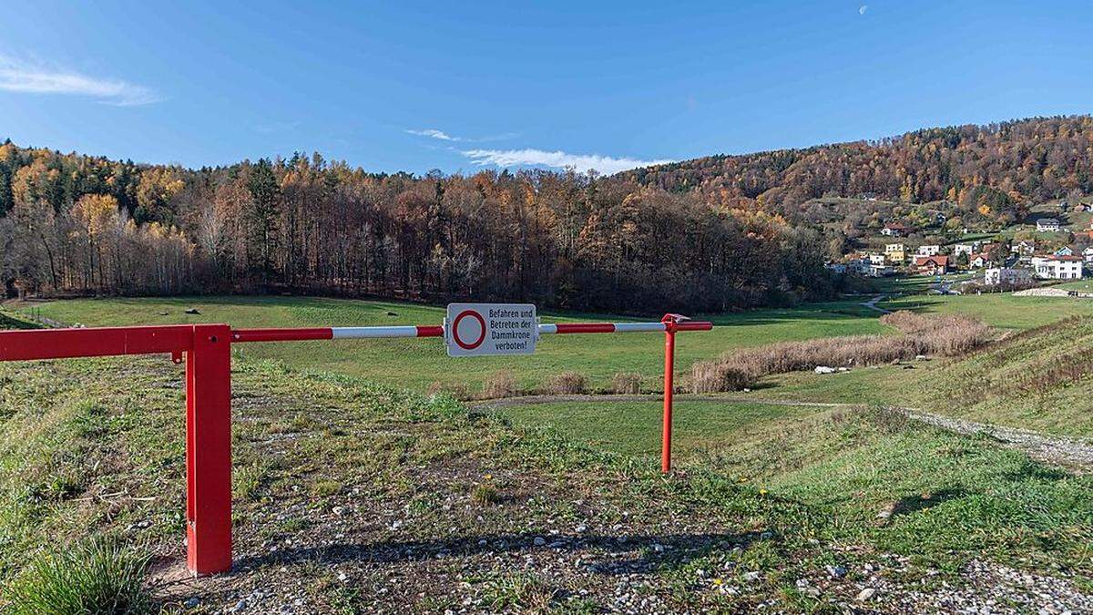 Rückhaltebecken - wie hier in Graz-Andritz - sollen Überschwemmungen verhindern