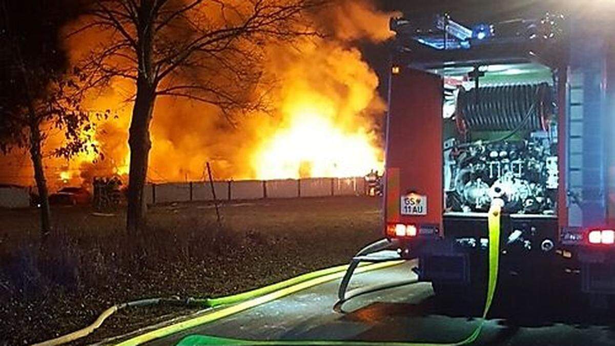 Sieben Feuerwehren standen im Einsatz