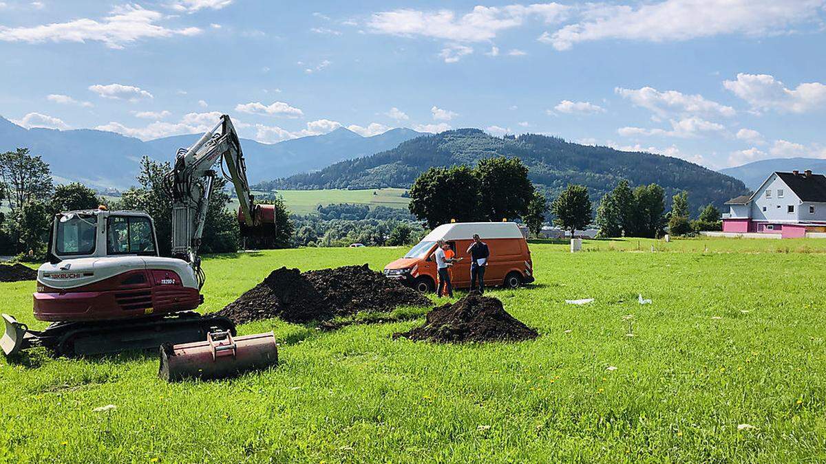 Graben im Grünen: Dort entsteht das neue Leitspital mit 38.000 m2 Geschoßfläche