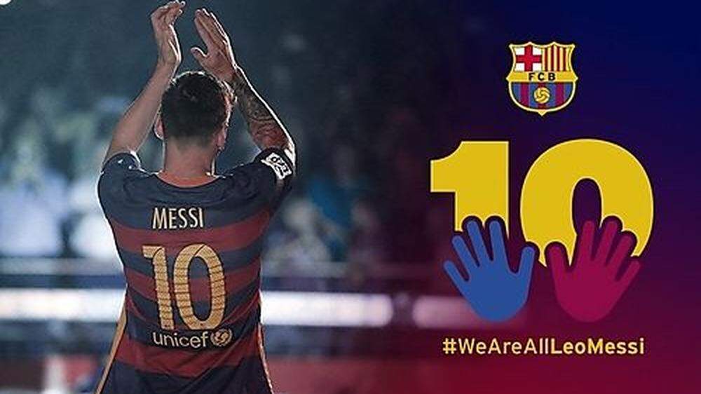 Barcelona rief Fans dazu auf, Lionel Messi zu unterstützen