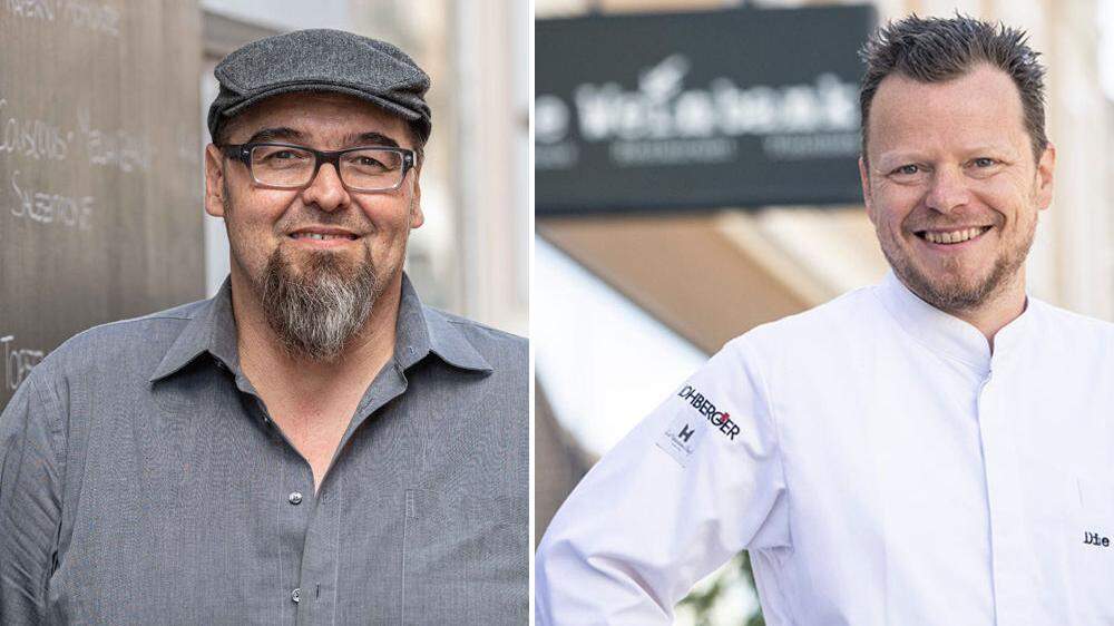 Michael Wankerl von der Grazer Gerüchteküche und Gerhard Fuchs von der Weinbank in Graz bleiben vorerst bei 2G