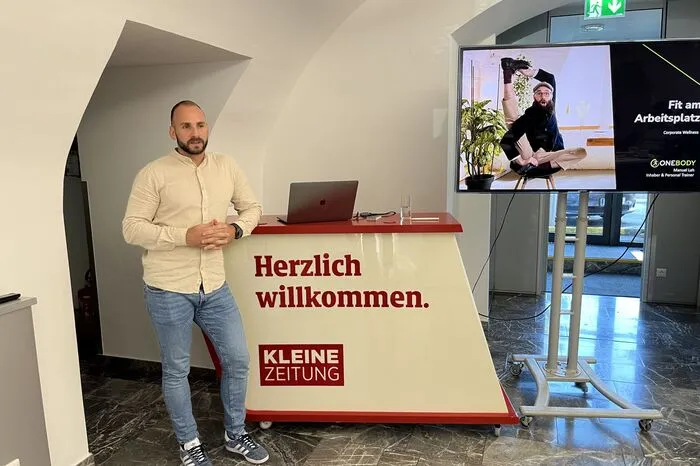 Goran Gjergjek, Verkaufsleiter Stellvertreter Steiermark, zuständig für die Südoststeiermark, führte durchs Programm