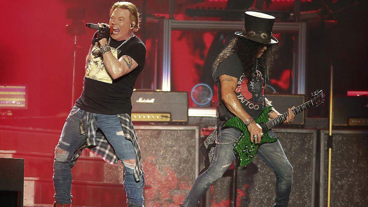 Axl Rose und Slash auf der Reunion-Tour von Guns n´Roses