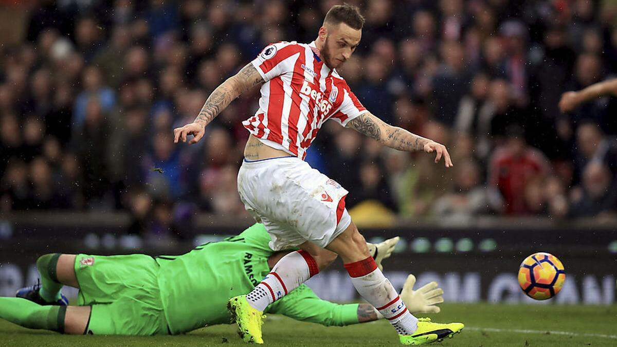 Marko Arnautovic traf doppelt für Stoke City