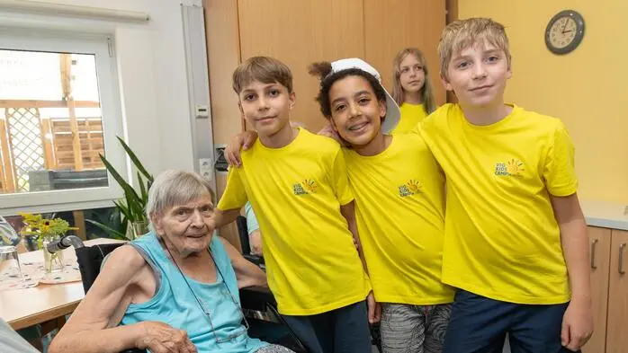 Die Bewohnerinnen und Bewohner des Caritas Pflegewohnhauses Preding freuten sich über den Besuch 