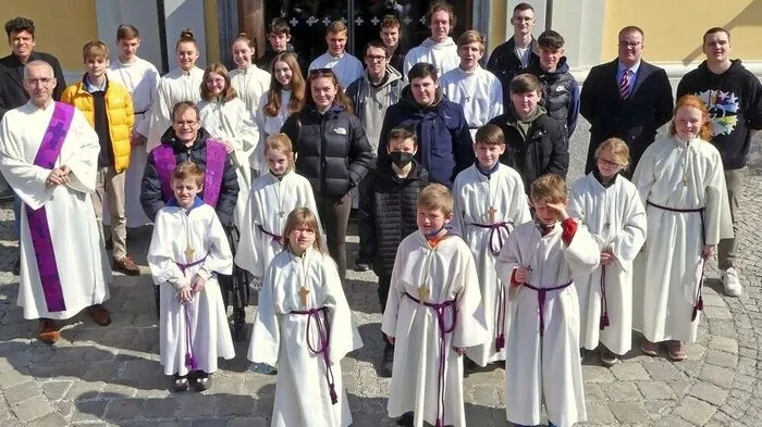 In der Grabenkirche wird um finanzielle Unterstützung gebeten