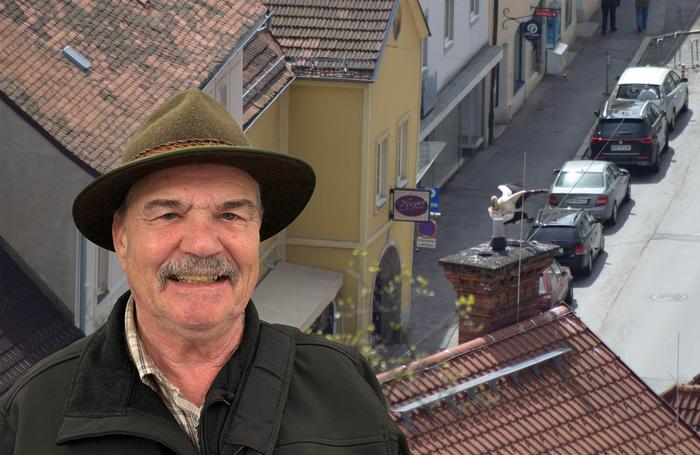 Gottfried Strauß hat beim Spaziergang die Störche in Bruck entdeckt | Gottfried Strauß hat beim Spaziergang die Störche in Bruck entdeckt
