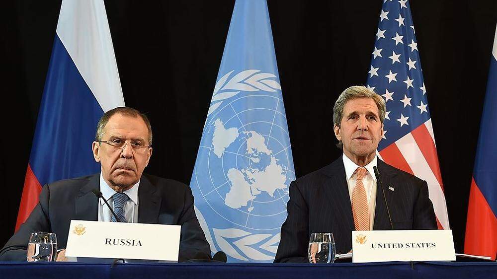 Sergej Lawrow und John Kerry 