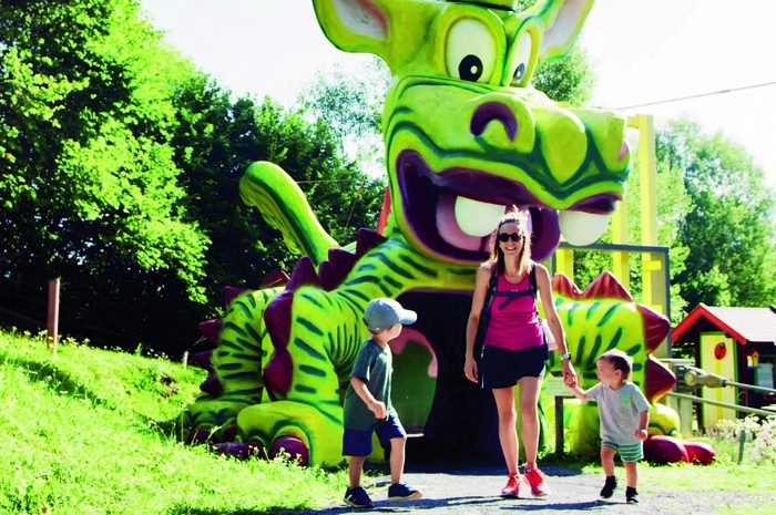 Der Erlebnisweg Drachenmeile ist hervorragend für die gesamte Familie geeignet