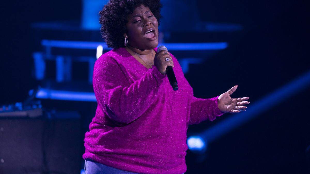 Emely Myles bei ihrer &quot;Blind Audition&quot; 