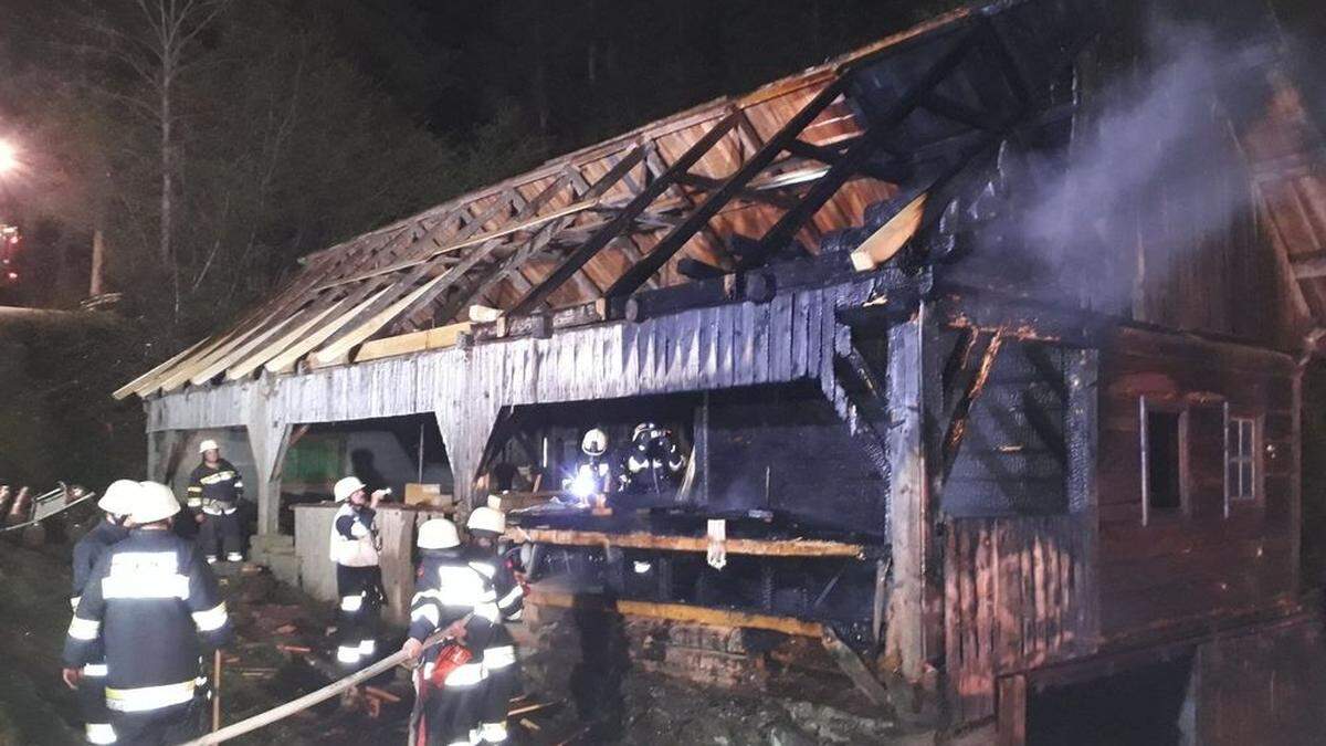 Vier Feuerwehren standen im Einsatz 