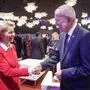 EU-Kommissionspräsidentin Ursula von der Leyen mit Österreichs Bundespräsident Alexander Van der Bellen 