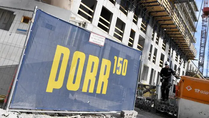 Eine Baustelle des Baukonzernes Porr AG in Wien | Porr liefert weiter starke Zahlen