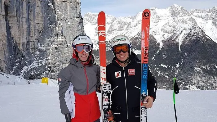Nico Pajantschitsch (l.) und Markus Salcher sind bereit für die morgige WM-Abfahrt
