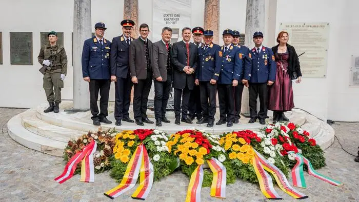 Tag der Kärntner Volksabstimmung Festakt im Landhaushof Klagenfurt zum 10. Oktober bei der Stätte der Kärntner Einheit