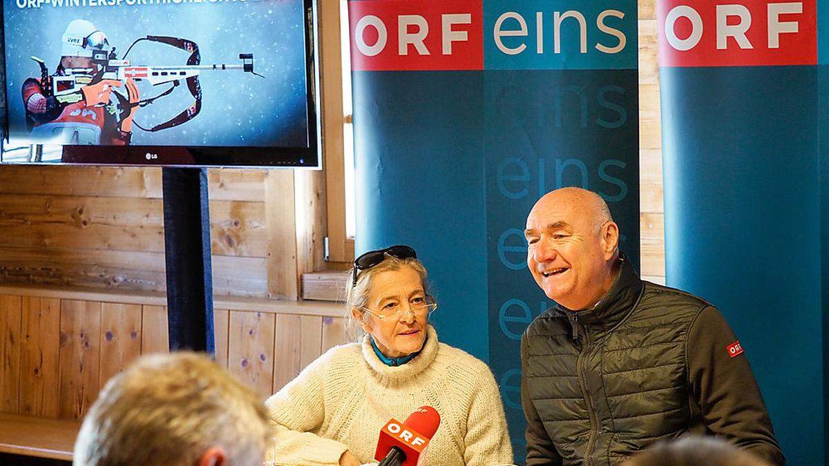 ORF-Sportchef Hans Peter Trost und TV-Direktorin Kathrin Zechner