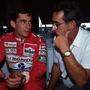 Ayrton Senna mit seinem Vater im Jahr 1990