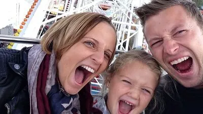 Zum Brüllen: Das auf dem Riesenrad entstandene Selfie
