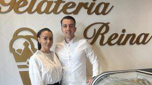 Hava und Arton Ismaili von der Gelateria Reina in Gleisdorf eröffnen in Weiz eine Filiale
