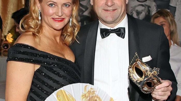 Sie hatten allen Grund zu strahlen: WAC-Präsident Dietmar Riegler mit seiner charmanten Gattin Waltraud