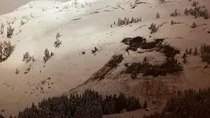 Aufnahmen der Lawine aus dem Jahr 2014