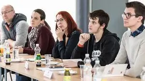 Im Fokus der angeregten Diskussion der Leserparlamentarier stand die Landtagswahl am 4.März 