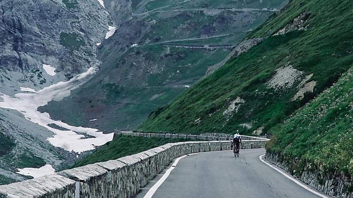 Das legendäre Silfserjoch muss beim &quot;Three Peaks Bike Race&quot; bezwungen werden