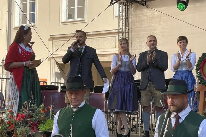 Organisator Markus Lientscher, Astrid Perna-Benzinger, Giuseppe Perna und Alexandra Lientscher