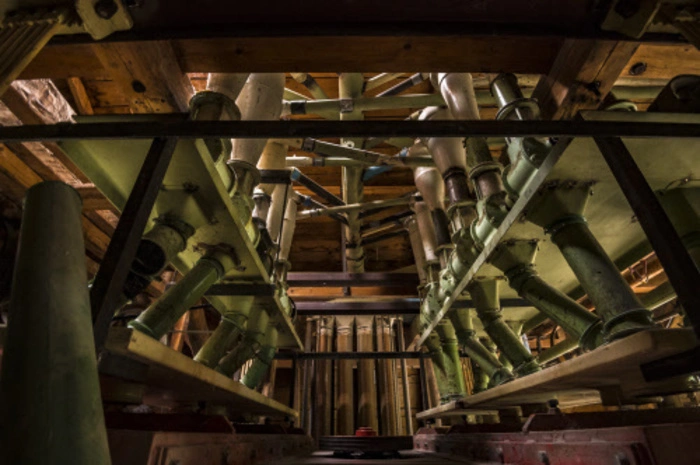 Die Mühle selbst ist auf vier Stockwerke aufgebaut
