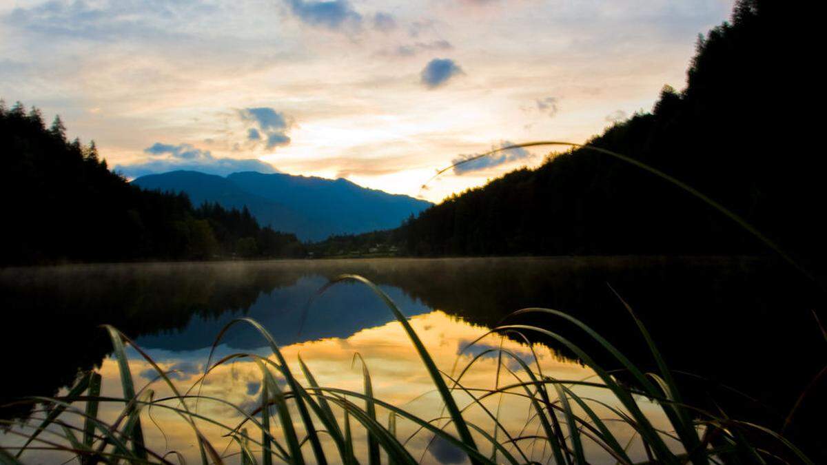 Wenn die Badegäste gehen, herrscht pure Idylle am Tristacher See - oder doch nicht?	