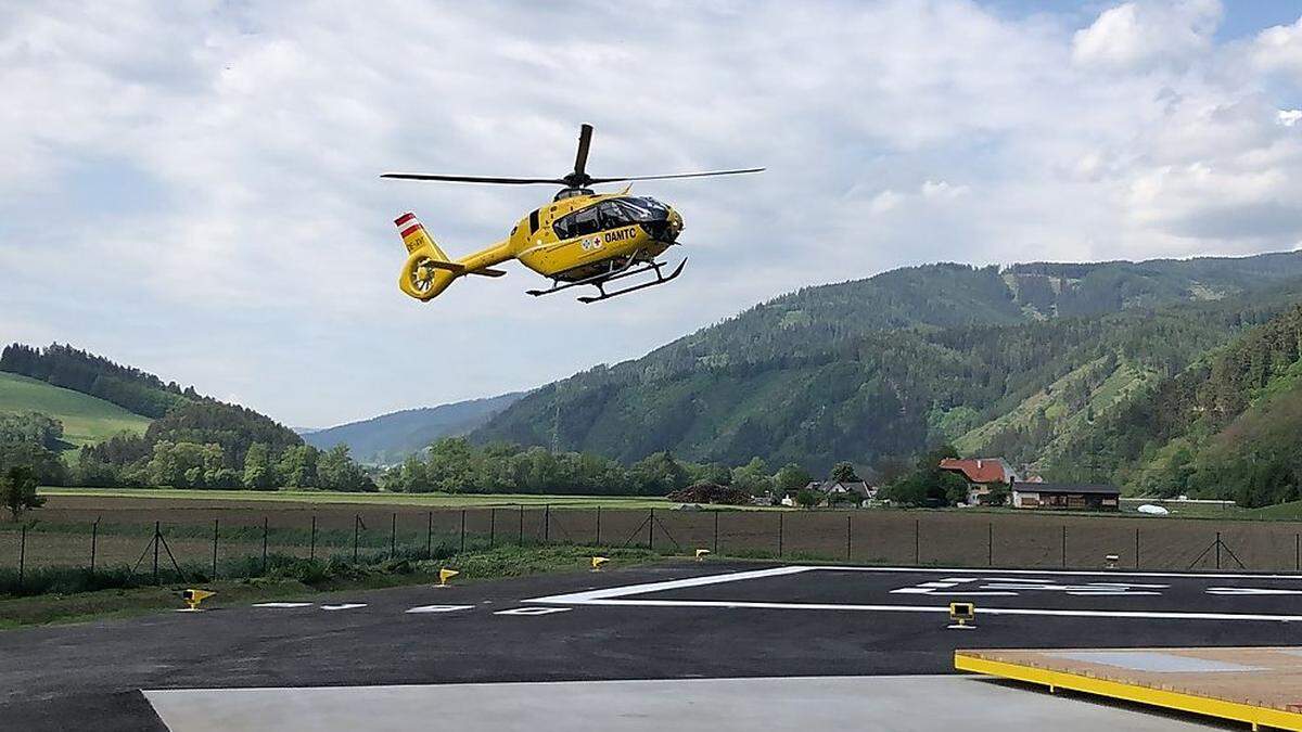 Hubschrauber C17 aus St. Michael war im Einsatz