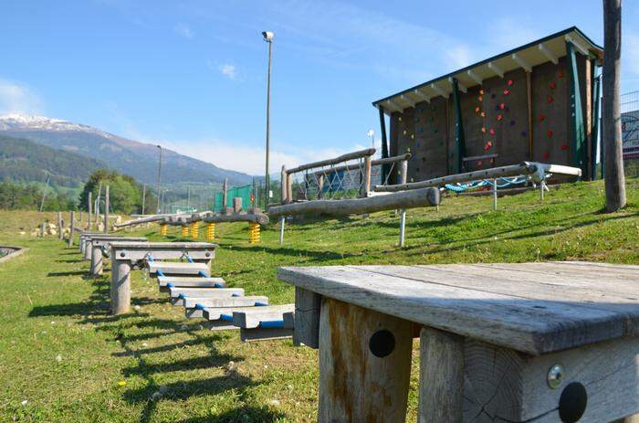 Hinter der Errichtung des Koordinationsparcours in Seeboden steht Herbert Brugger, Obmann des SV Seeboden