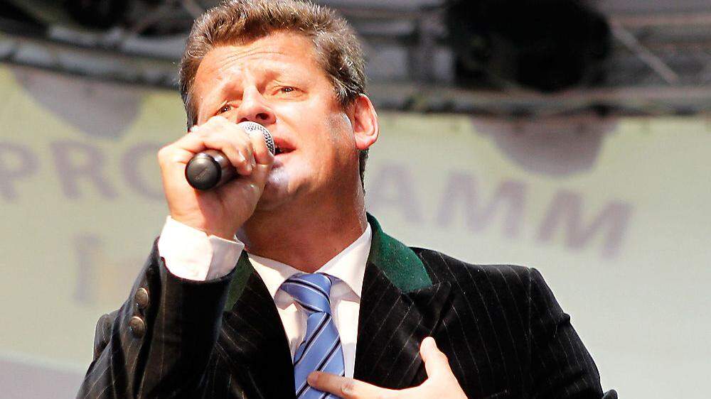 Christian Scheider sang schon im Wahlkampf 2009