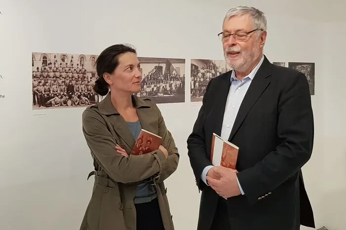 Museumsleiterin Bettina Habsburg Lothringen und Zeithistoriker Helmut Konrad. 