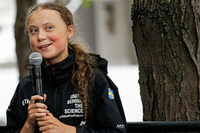 Klicken Sie sich durch die Bilder von Gretas Ankunft.