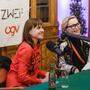 Die erste &quot;Lange Nacht der Podcasts&quot; im Wiener Palais Eschenbach. Frauenfragen-Host Mari Lang war zu Gast bei Barbara Haas 