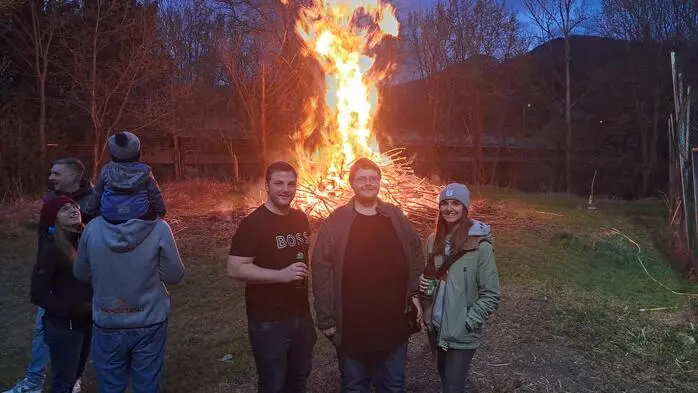 Auch heuer lud der FC Proleb wieder zum traditionellen Osterfeuer am Ostersamstag ein
