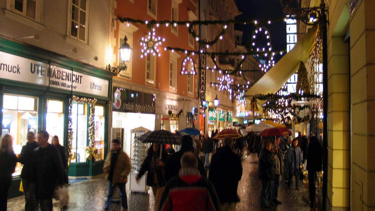 Die beliebten Cashback-Aktionen sollen auch heuer wieder das Weihnachtsgeschäft in der Klagenfurter Innenstadt ankurbeln