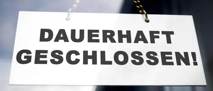 Die Schließung und die geordnete Liquidation des Unternehmens wird angestrebt