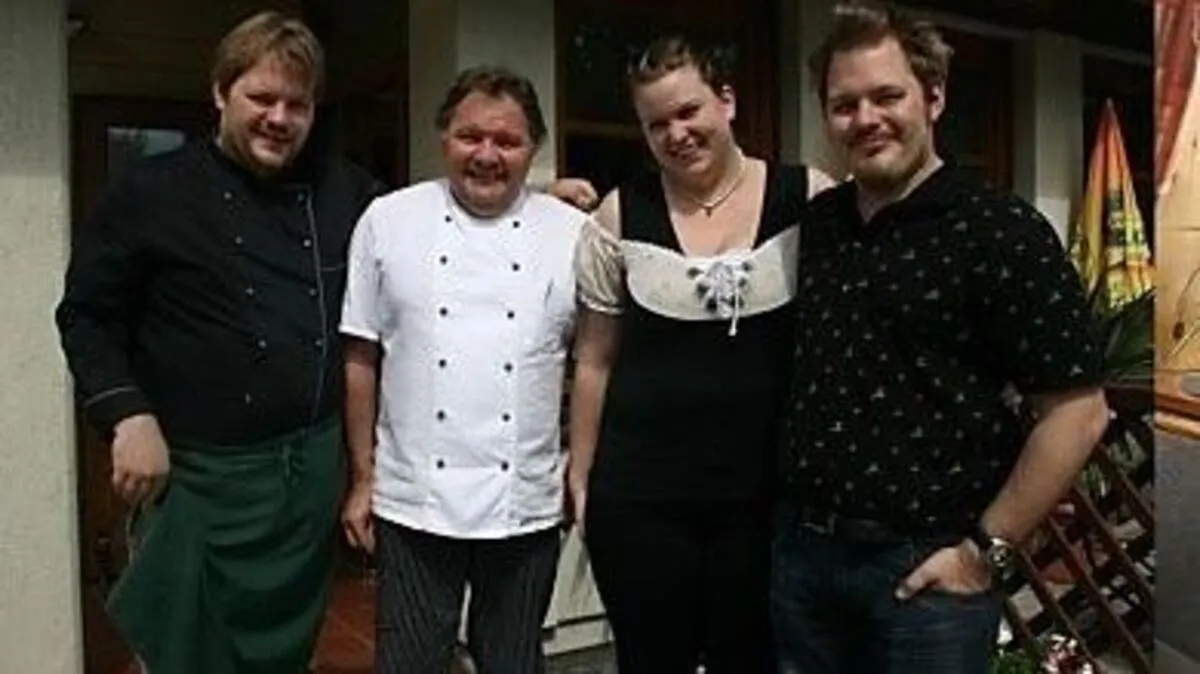 Thomas, Sepp, Tanja und Andi Schwetz (von links)