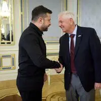 Der republikanische Senator Lindsey Graham war ein kompromissloser Unterstützer der Ukraine. Das Foto zeigt ihn bei einem Treffen mit dem ukrainischen Präsidenten Wolodymyr Selenskyj im Juli 2026. Wenig später verstarb Graham 71-jährig an den Folgen einer Gefäßerkrankung.