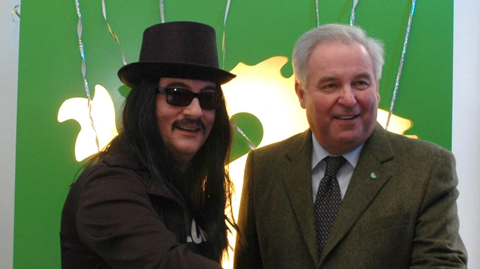 Landeshauptmann Hermann Schützenhöfer und ÖVP-Landes-GF Detlev Eisel-Eiselsberg, der als "Zauberlehrling" unterwegs war.