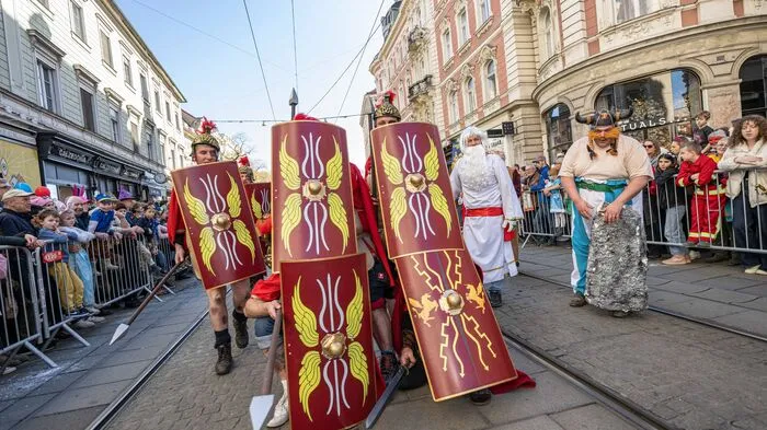 Platz 1 ging an Asterix und Obelix zu Gast in Grätz