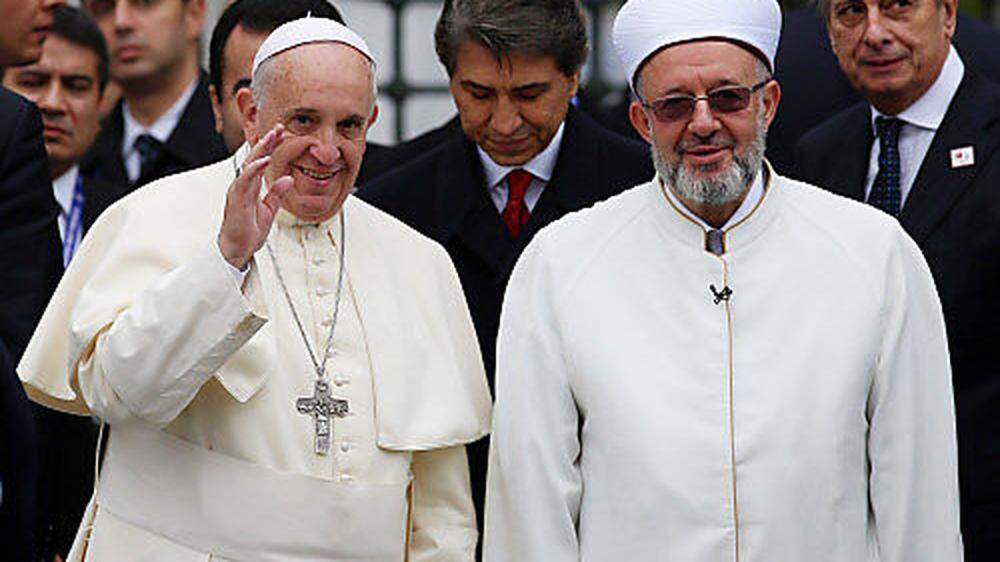 Papst Franziskus und Mufti Rahmi Yaran