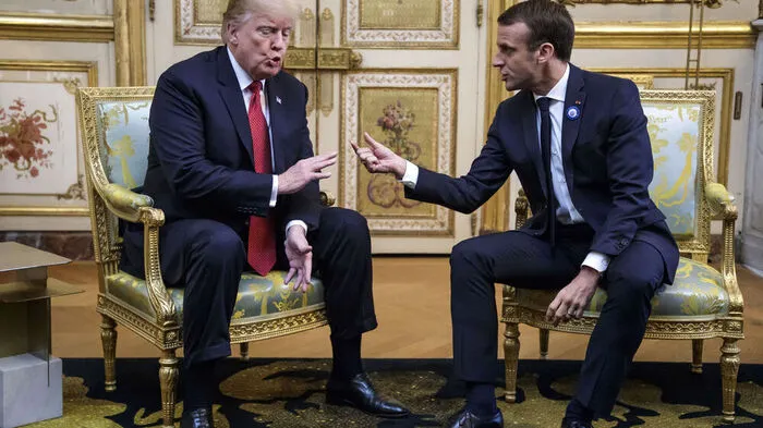 Trump zu Bescuh bei Macron