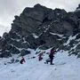 Alpinpolizisten an der Unfallstelle